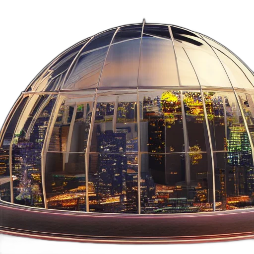 hat, building, 3d render, concept art transparent PNG cut-out