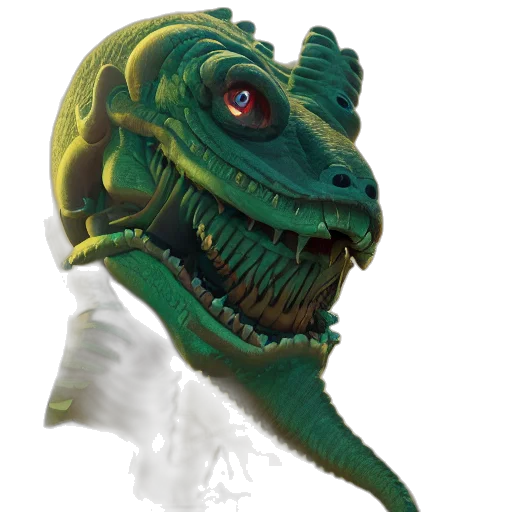 dragon, creature, mask, animal transparent PNG cut-out