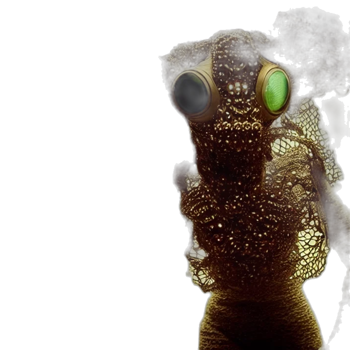 dragon, creature, animal, staff transparent PNG cut-out