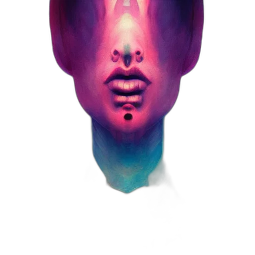 face, mask, creature, robot transparent PNG cut-out