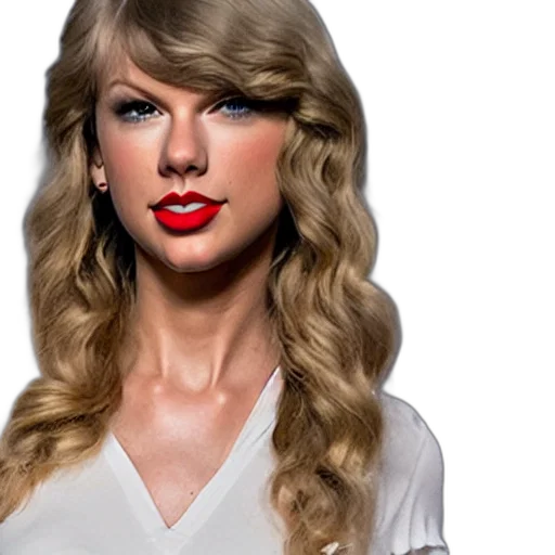 photorealistic, 3d render, cartoon, concept art, taylor, swift, logo transparent PNG cut-out