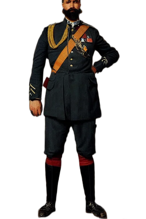 staff, jacket, hat, crown transparent PNG cut-out