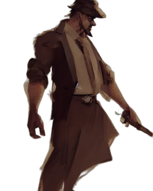 staff, jacket, weapon, creature transparent PNG cut-out