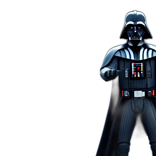 3d render, concept art, comic book art, portrait, darth, vader, uhd, unreal transparent PNG cut-out