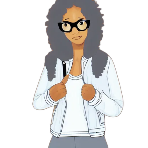 jacket, staff, cartoon, anime transparent PNG cut-out