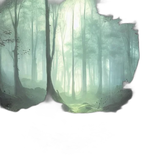 tree, creature, mask, concept art, fantasy art, watercolor, photorealistic, forest transparent PNG cut-out
