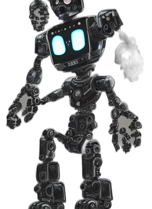 robot, staff, creature, weapon transparent PNG cut-out
