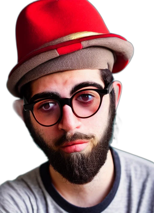 hat, face, staff, mask, photorealistic, 3d render, cartoon, concept art transparent PNG cut-out