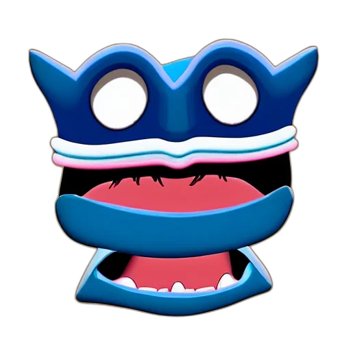 crown, mask, face, creature transparent PNG cut-out