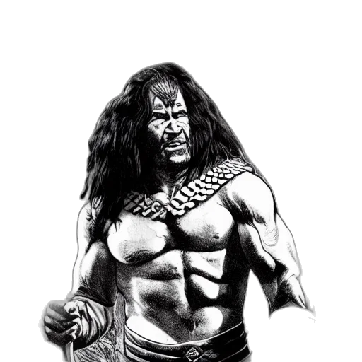 animal, sword, comic book art, pencil sketch transparent PNG cut-out