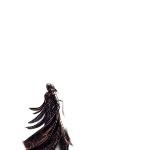 hair, dress, creature, staff, concept art, fantasy art, comic book art, photorealistic transparent PNG cut-out