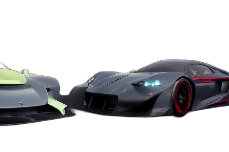car, 3d render, concept art, photo transparent PNG cut-out