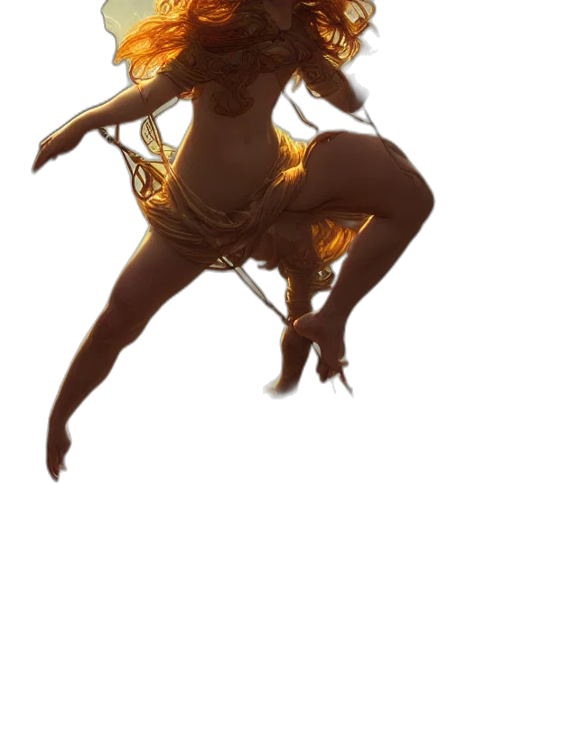 staff, creature, dragon, dress transparent PNG cut-out