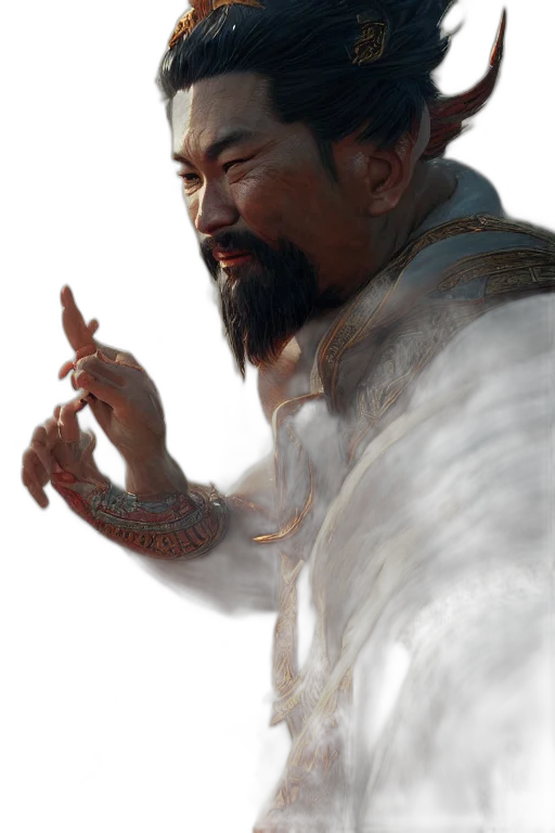 staff, dragon, sword, face, fantasy art, concept art, photorealistic, oil painting transparent PNG cut-out