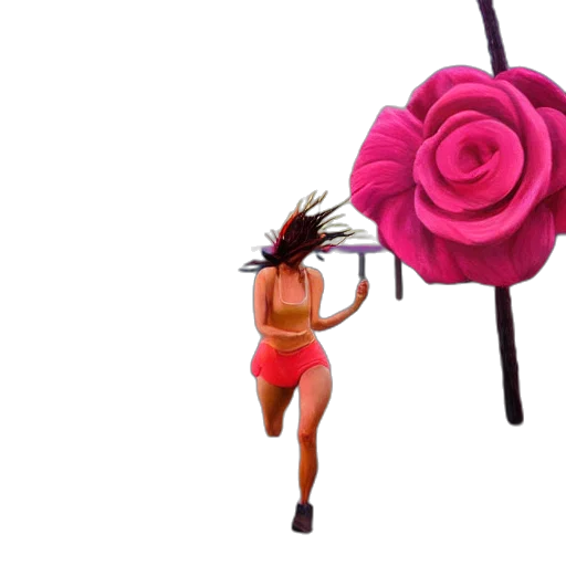 flower, staff, umbrella, weapon transparent PNG cut-out