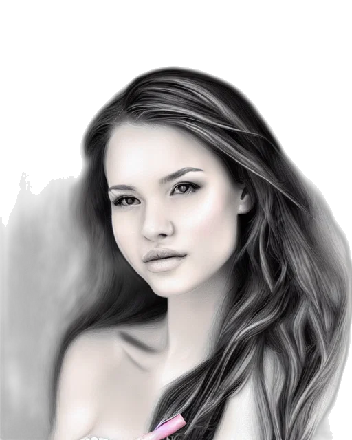face, jewelry, dress, hair transparent PNG cut-out