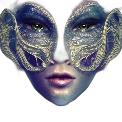 mask, face, creature, jewelry transparent PNG cut-out