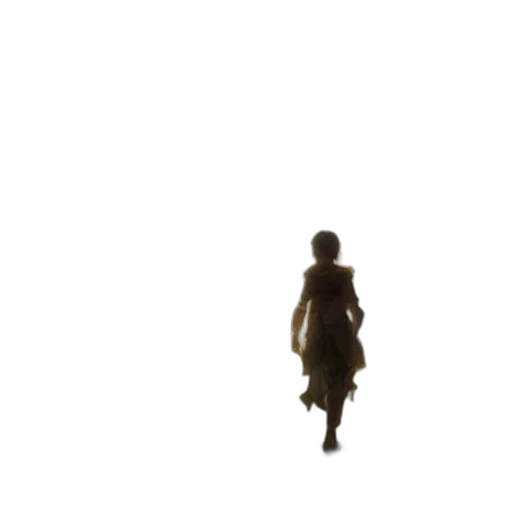 dress, creature, robot, staff transparent PNG cut-out