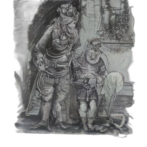 staff, mask, pencil sketch, concept art transparent PNG cut-out