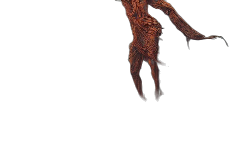 creature, hair, staff, dragon transparent PNG cut-out