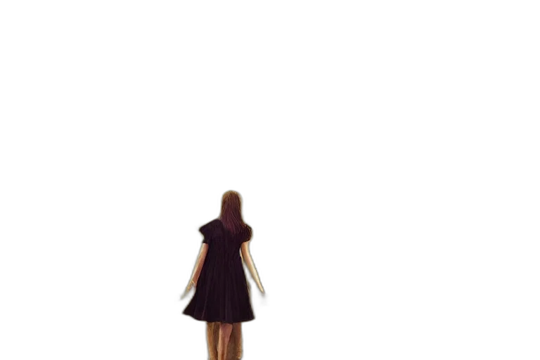 dress, robot, jacket, hair, pixel art, concept art, 3d render, photorealistic transparent PNG cut-out