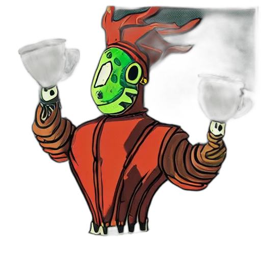 mask, robot, staff, jacket transparent PNG cut-out