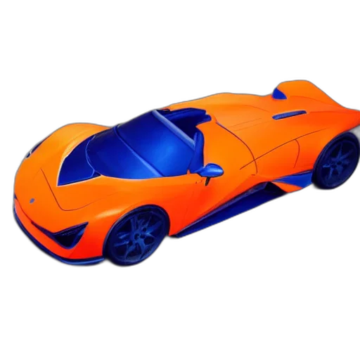 car, 3d render, concept art, photorealistic transparent PNG cut-out