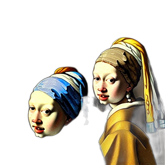 mask, face, crown, hat, oil painting, photorealistic, concept art, 3d render transparent PNG cut-out