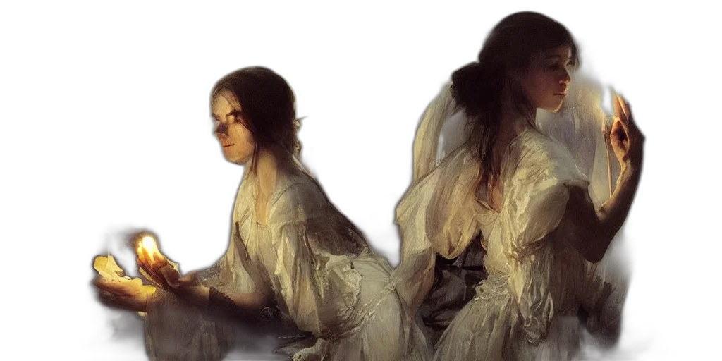 dress, photorealistic, oil painting, concept art transparent PNG cut-out