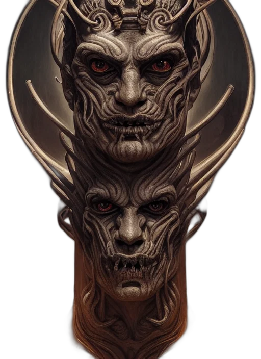 mask, face, crown, staff transparent PNG cut-out