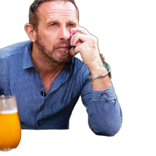 jacket, food, bottle, face transparent PNG cut-out