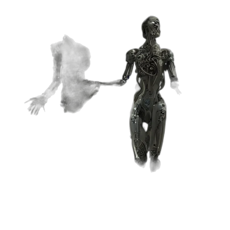 robot, creature, dress, mask transparent PNG cut-out