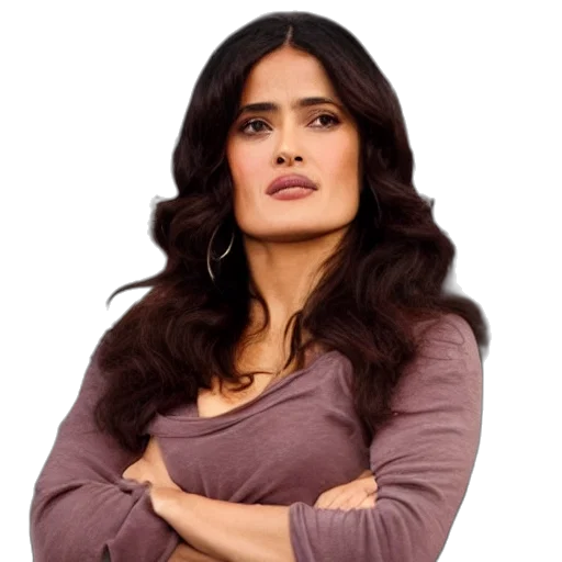 jewelry, hair, face, photorealistic, salma, hayek, modeling, cooking transparent PNG cut-out