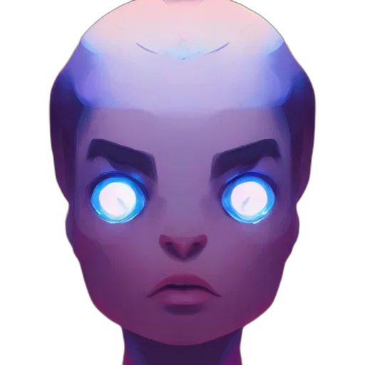 face, robot, creature, mask transparent PNG cut-out