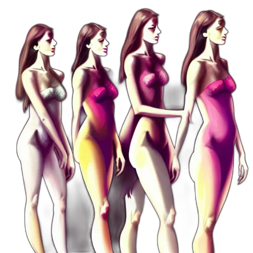 dress, jewelry, hair, concept art transparent PNG cut-out