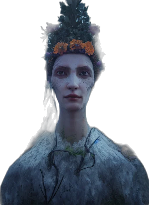 crown, face, mask, staff transparent PNG cut-out