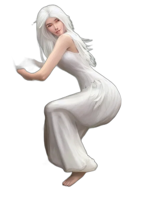dress, staff, concept art, fantasy art transparent PNG cut-out