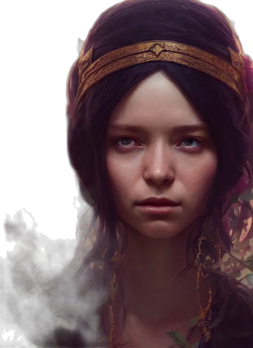 face, crown, dragon, fantasy art, concept art, photorealistic, oil painting, highly transparent PNG cut-out