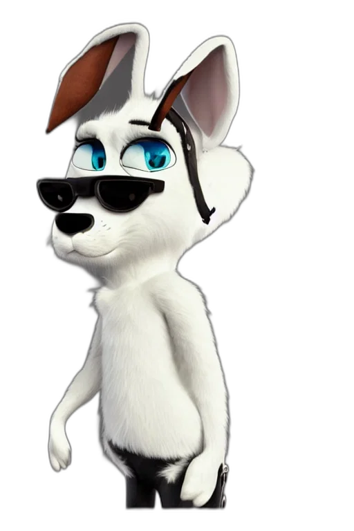 staff, animal, 3d render, cartoon transparent PNG cut-out