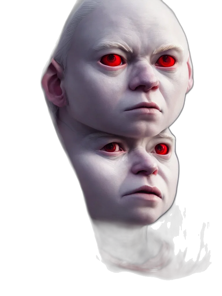 face, mask, creature, robot, concept art, 3d render, photorealistic, fantasy art transparent PNG cut-out