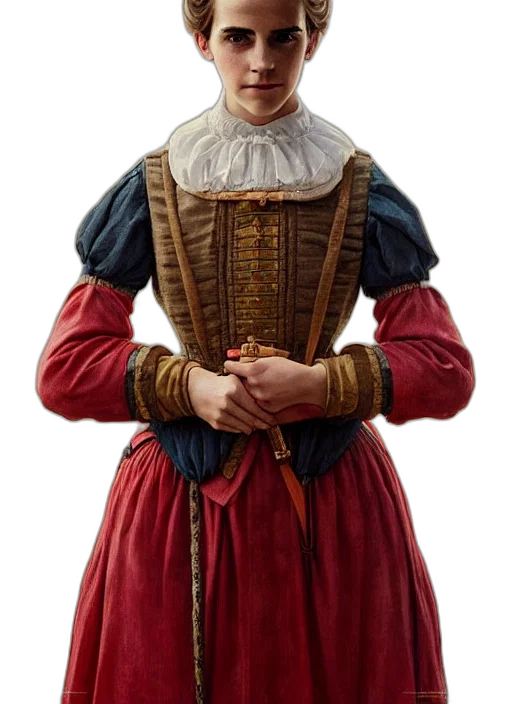 jacket, dress, staff, face, photorealistic, oil painting, concept art, fantasy art transparent PNG cut-out