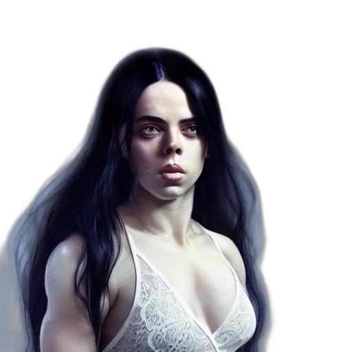 dress, hair, face, mask transparent PNG cut-out