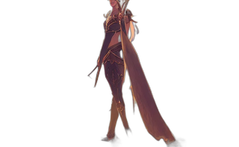 dress, staff, sword, weapon, concept art, fantasy art, anime, pixel art transparent PNG cut-out