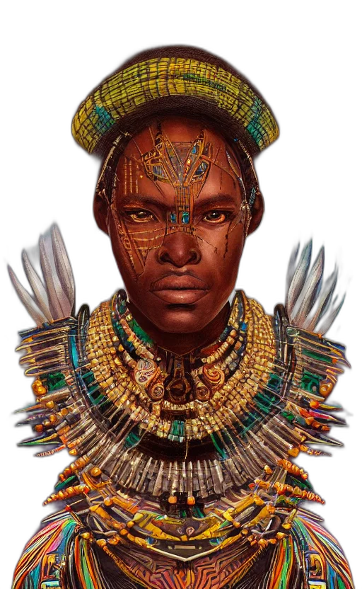 jewelry, face, crown, mask, photorealistic, fantasy art, concept art, 3d render transparent PNG cut-out