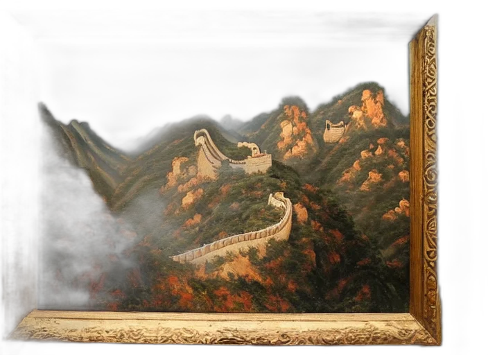 dragon, sword, furniture, fantasy art, concept art, photorealistic, 3d render, fog transparent PNG cut-out