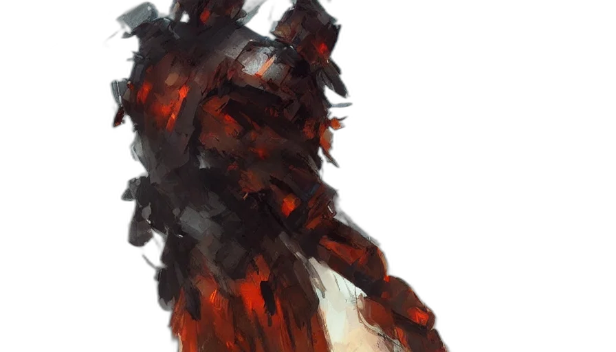 dragon, dress, sword, weapon, concept art, fantasy art, watercolor, pixel art transparent PNG cut-out