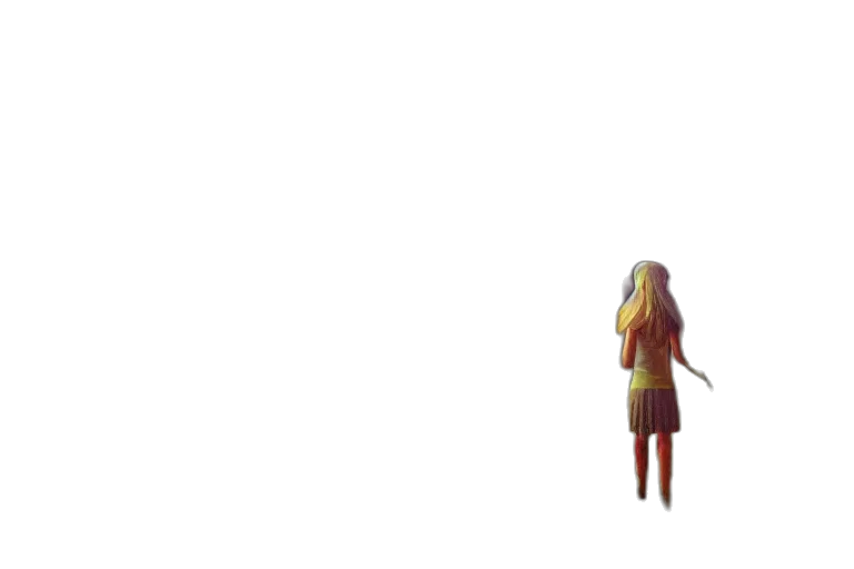 dress, robot, hair, creature transparent PNG cut-out