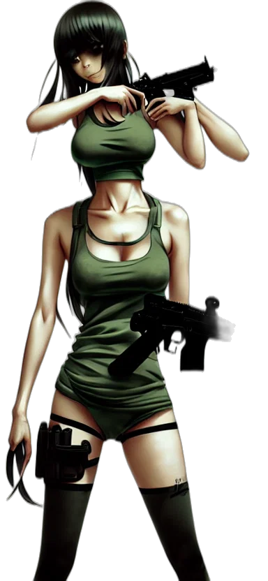 weapon, dress, hat, staff transparent PNG cut-out