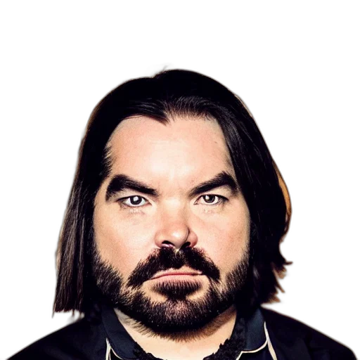 hair, staff, jacket, face transparent PNG cut-out