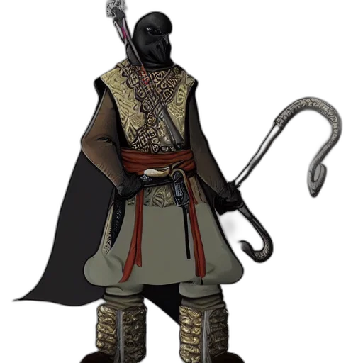 staff, sword, weapon, concept art, fantasy art, 3d render, pixel art, dark transparent PNG cut-out
